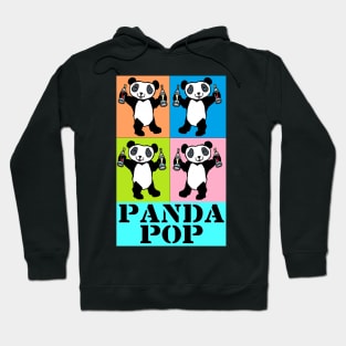 pop art Panda Graffiti by LowEndGraphics Hoodie